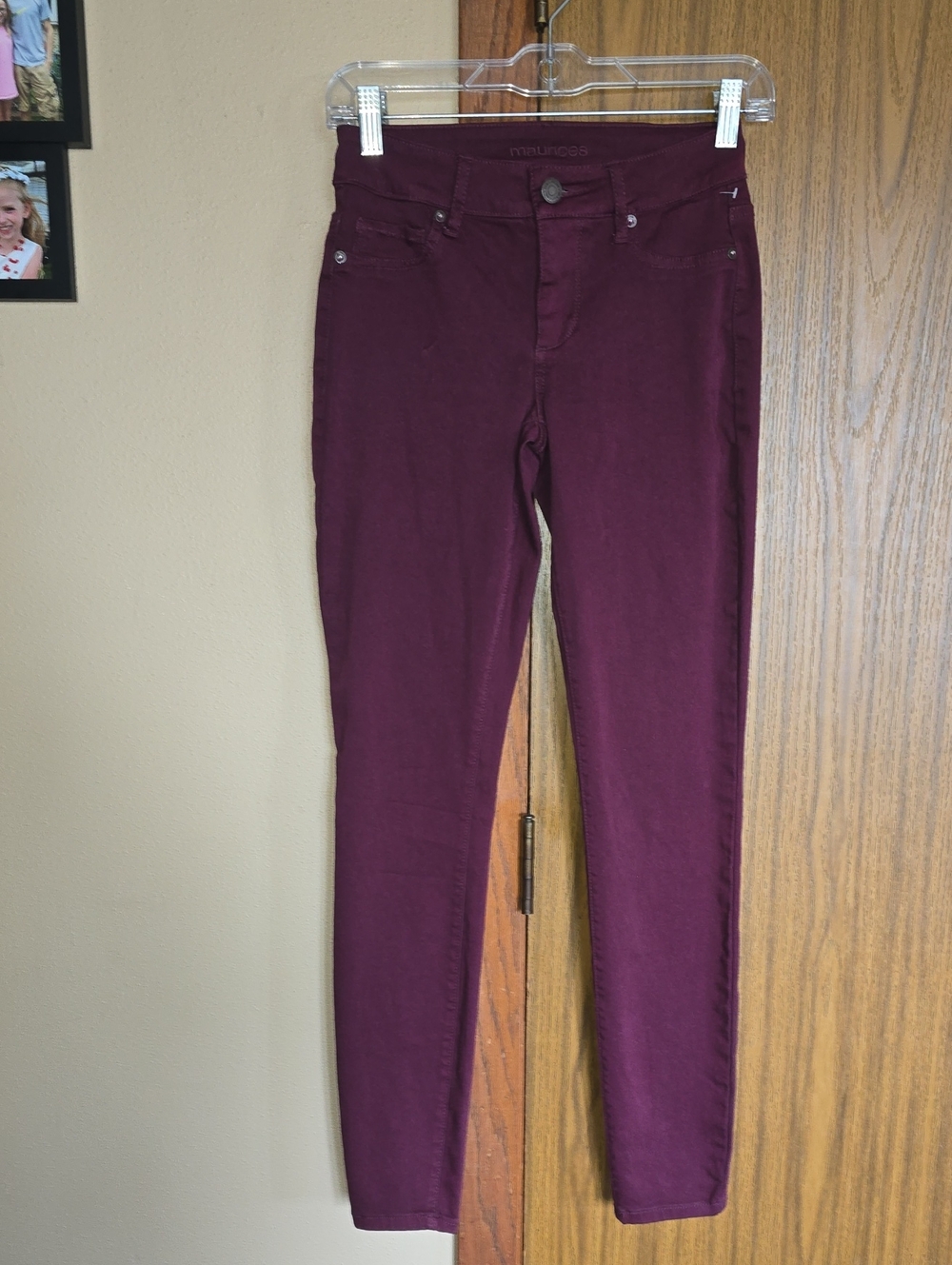 Maurices Maroon Skinny Pants